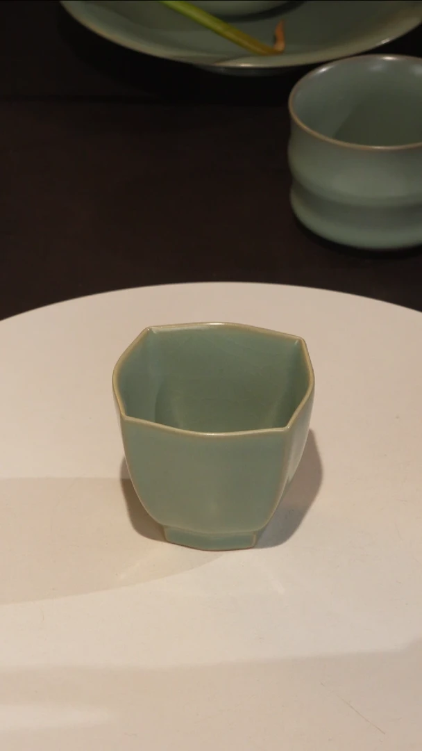 杯宣宝汝瓷原矿原釉