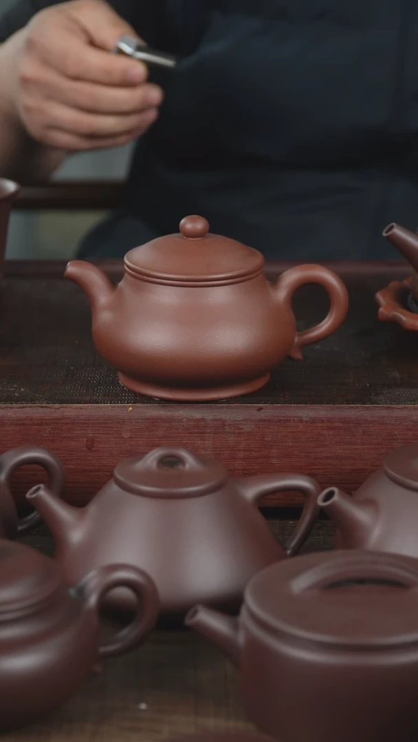 【闪购商品】紫砂茶壶全手260cc底槽清潘壶