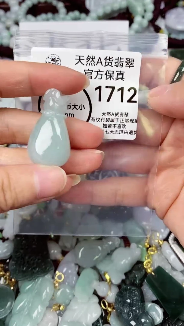 【闪购商品】翡翠颈饰未镶嵌天然A货翡翠1712