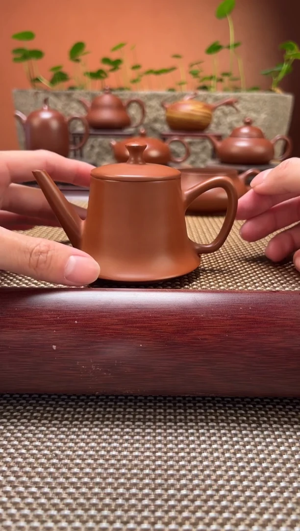 茶壶紫砂超薄胎 开运壶 原矿朱泥 纯手制