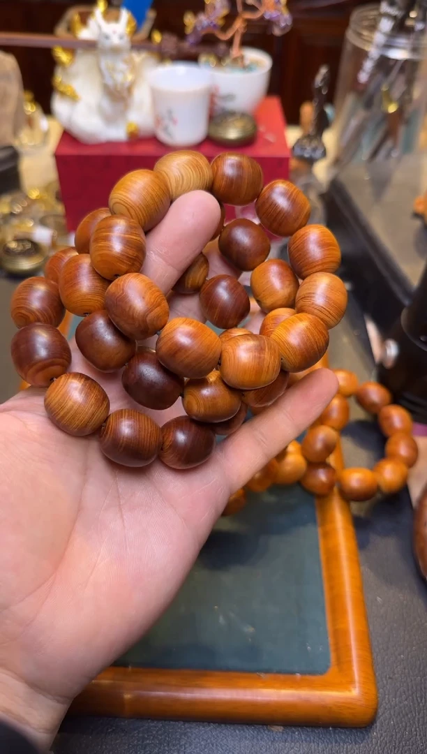 【闪购商品】柏木（崖柏）手串/手链糖心料单圈枣珠18mm