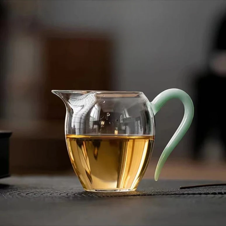 d819-绿把手公道杯