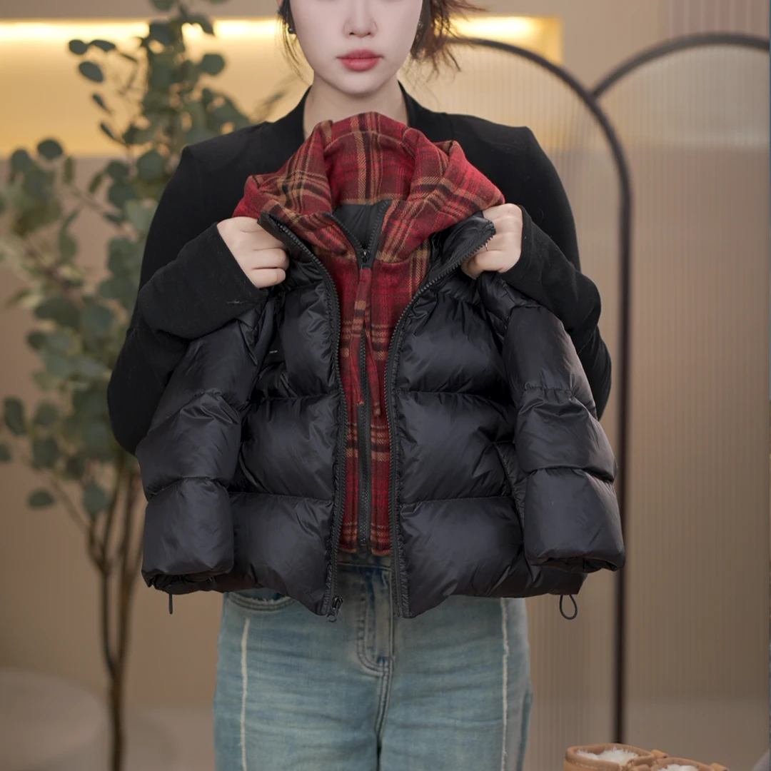 【菠菜现货】2025白鸭绒羽绒服极寒系列双倍充绒韩版连帽羽绒服外套