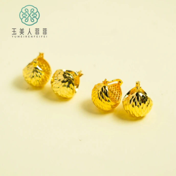 足银耳饰 石惑珠宝~足银耳钉约14*15mm/多样性发一