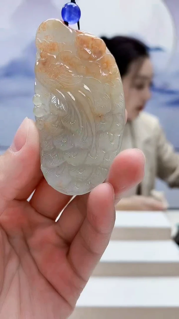 未镶嵌定制翡翠5160lr-毛货挂件20