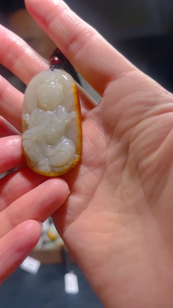 和田玉未镶嵌颈饰·