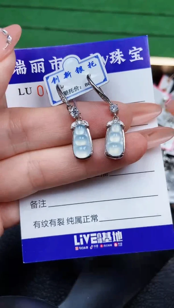 【闪购商品】翡翠颈饰银S925镶嵌1007