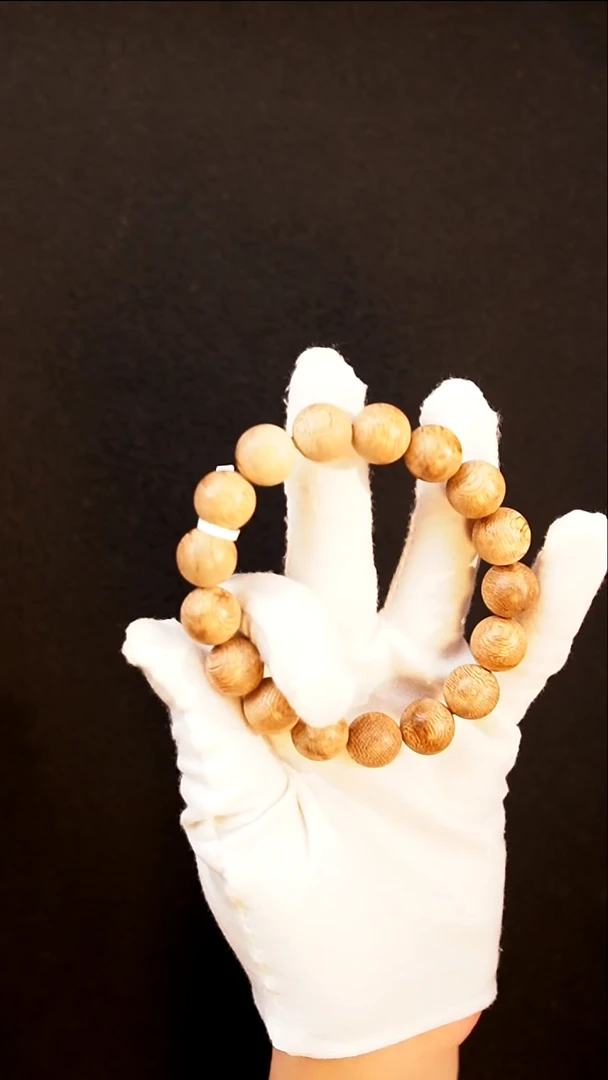 沉香手串天然沉香菩萨棋13mm圆珠单圈