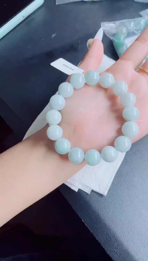 未镶嵌定制翡翠珠串
