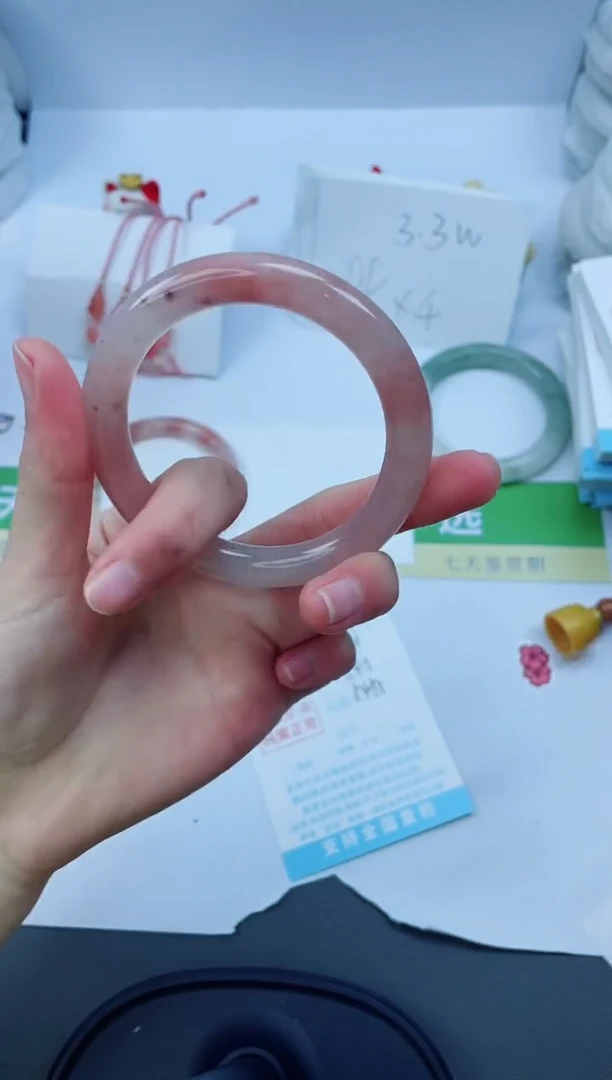 【闪购商品】石英质玉手镯未镶嵌114-54.5