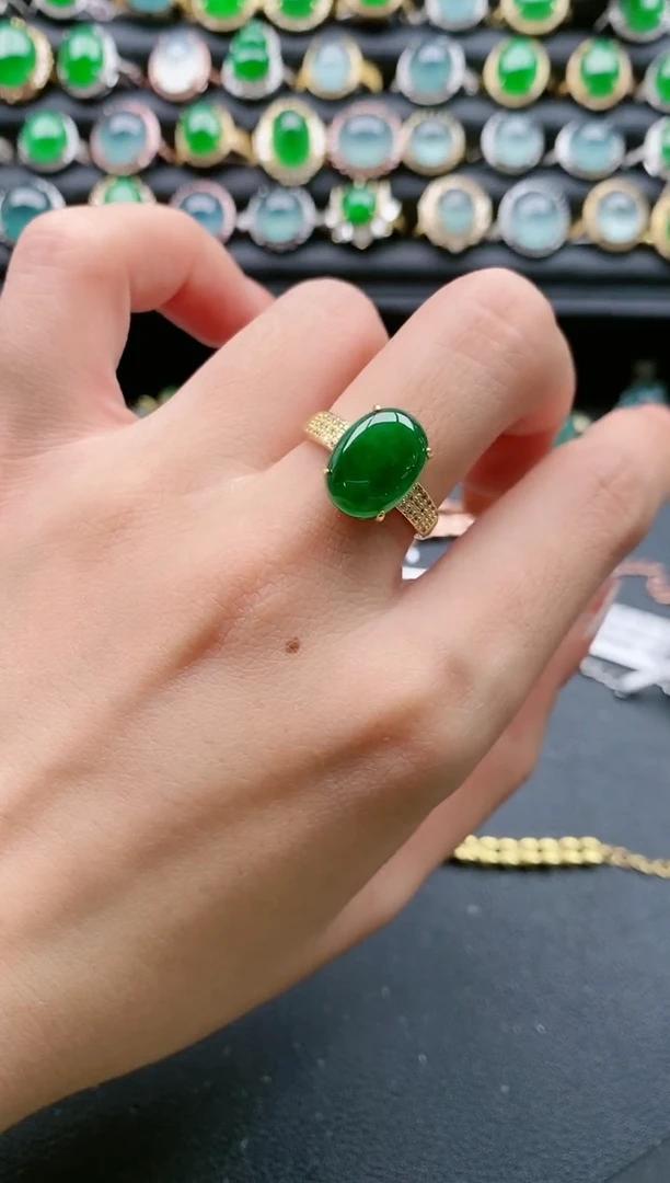 【闪购商品】翡翠戒指银S925镶嵌1111111