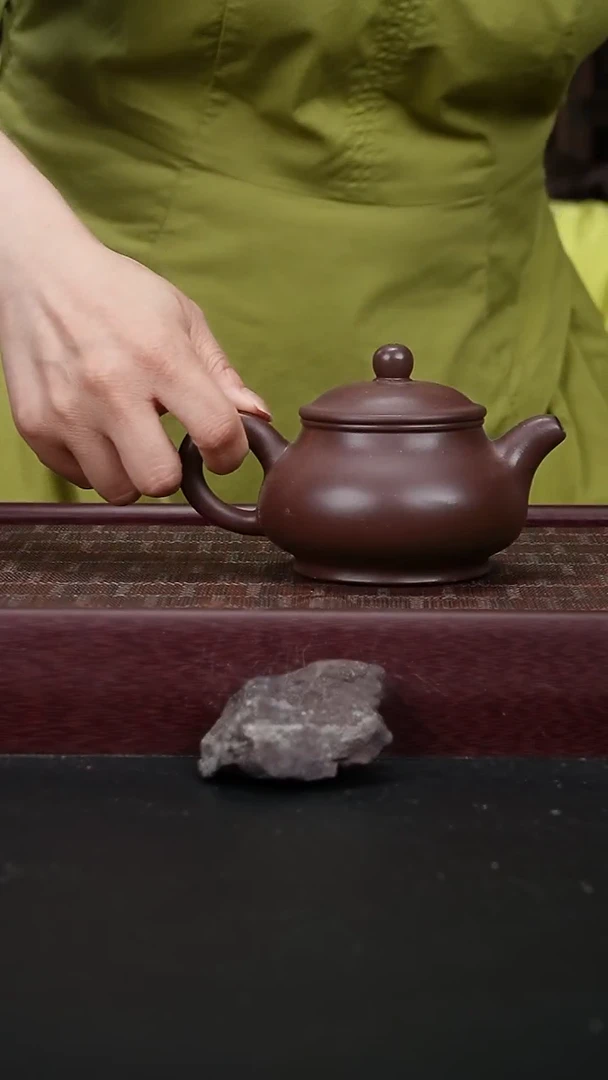 茶壶紫砂JF紫泥潘壶260cc