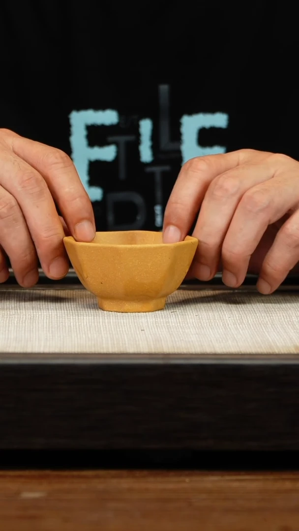 茶壶紫砂黄金段八方杯