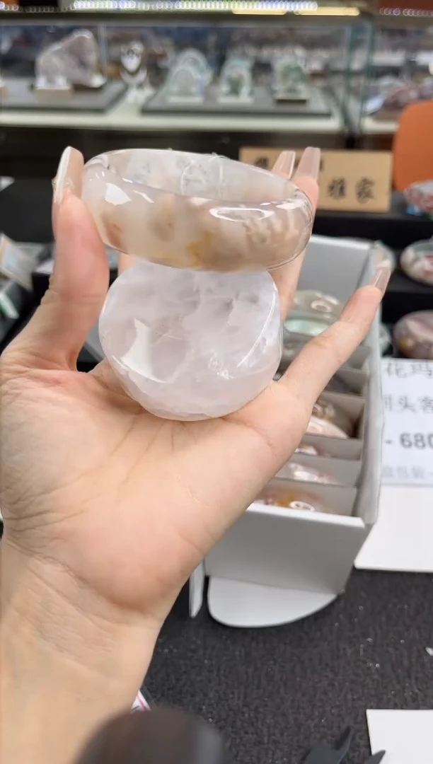 石英质玉手镯未镶嵌62圈口（赠品镯心）3079