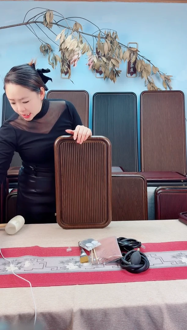 来****魂大海黄色茶盘50*30*4