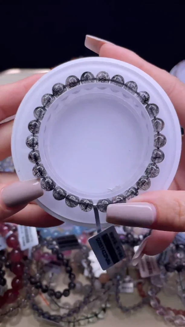 水晶手链未镶嵌z7-9蕾丝黑发7mm