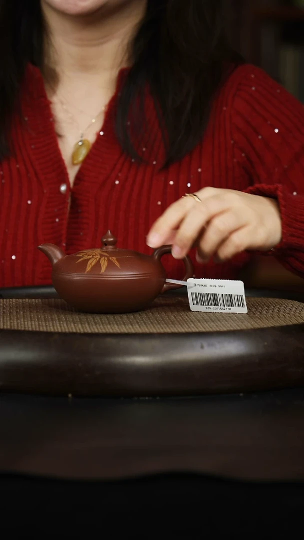 茶壶紫砂紫砂壶43 绞泥 底槽清 枫叶