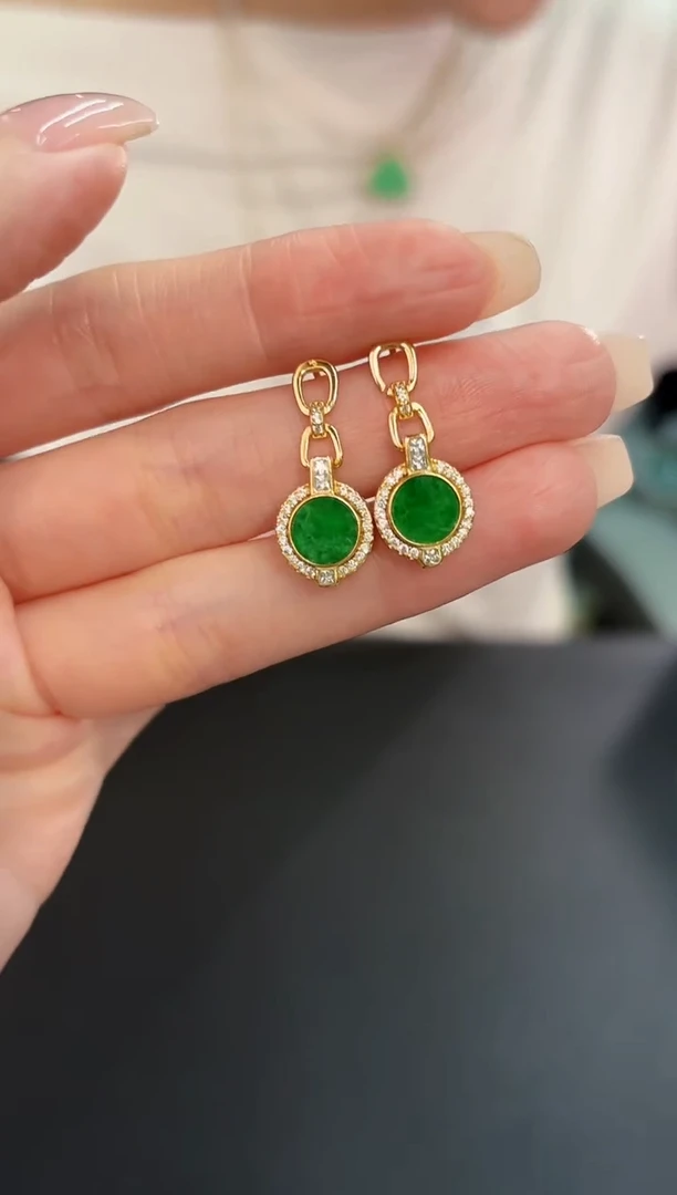 翡翠未镶嵌耳饰缅料A货/多样性发货/一件