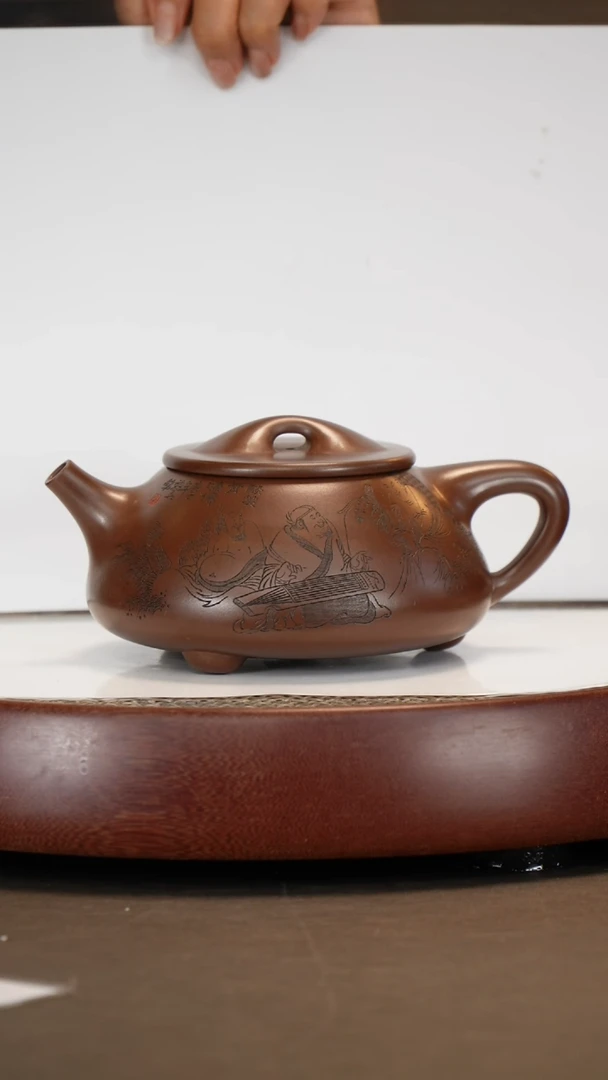 【闪购商品】紫砂茶壶【桑黎兵】紫泥景舟石瓢