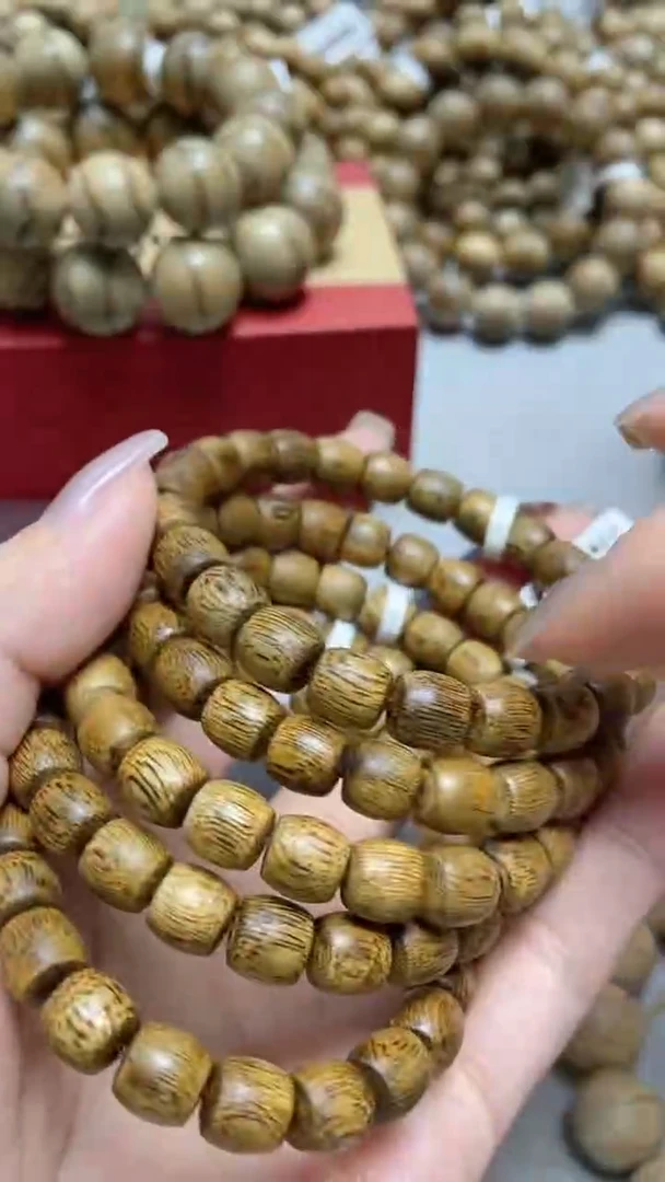 手串沉香海南莺歌绿老型单圈0.8多样性发其一