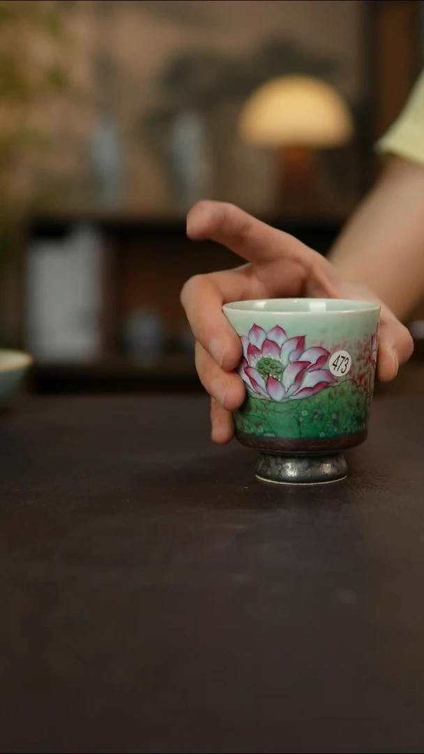 杯景德镇陶瓷杯碗柴烧多人瑕疵
