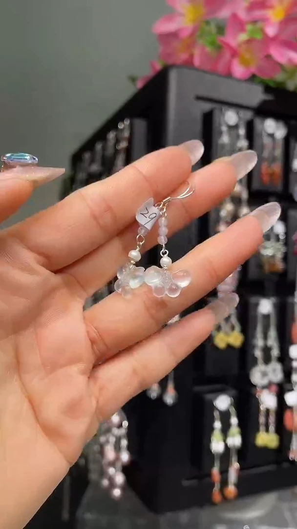 紫晶耳饰银S925镶嵌1****612584634656