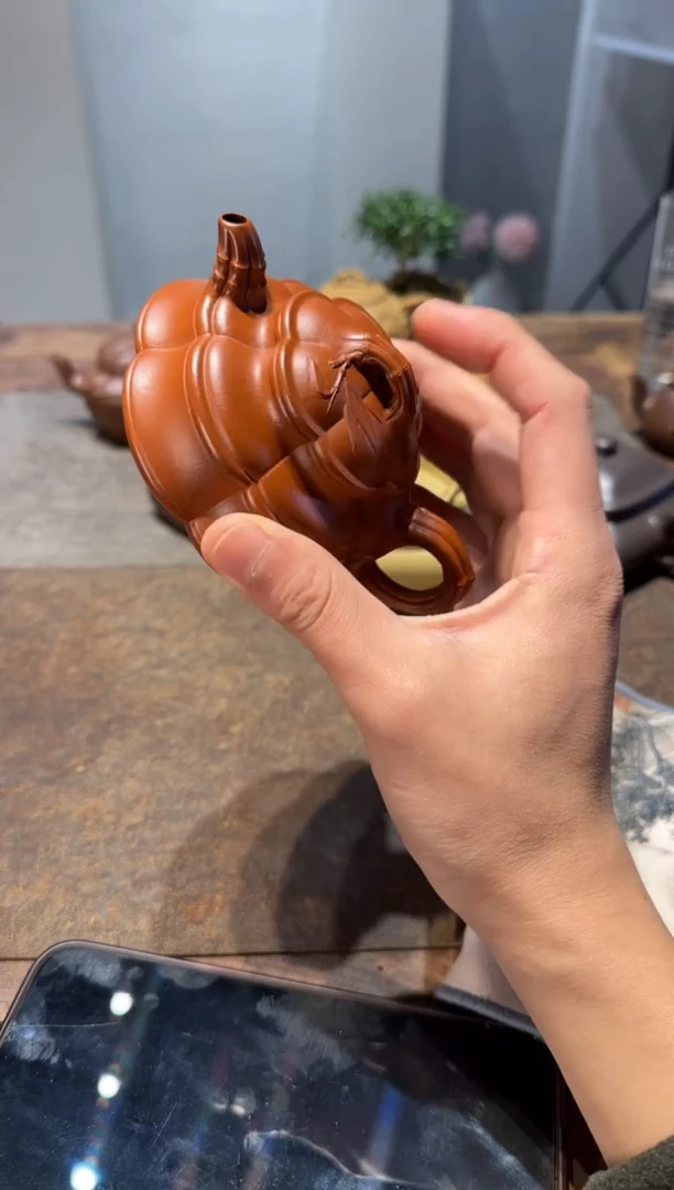 茶壶紫砂~**博海棠竹鼎 扁