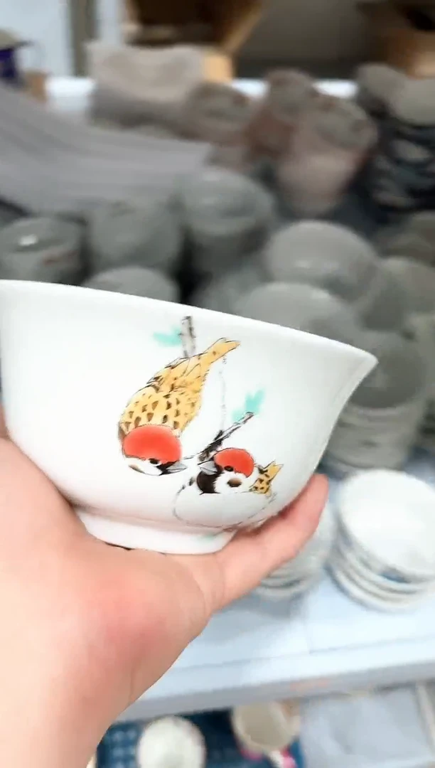 瓷片瓷陶瓷（简装）5.5寸碗5个