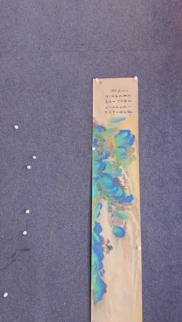 【闪购商品】国画1.19展馆-颜新辉三米长卷-春山图04