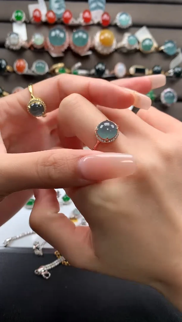 【闪购商品】翡翠戒指银S925镶嵌321321312