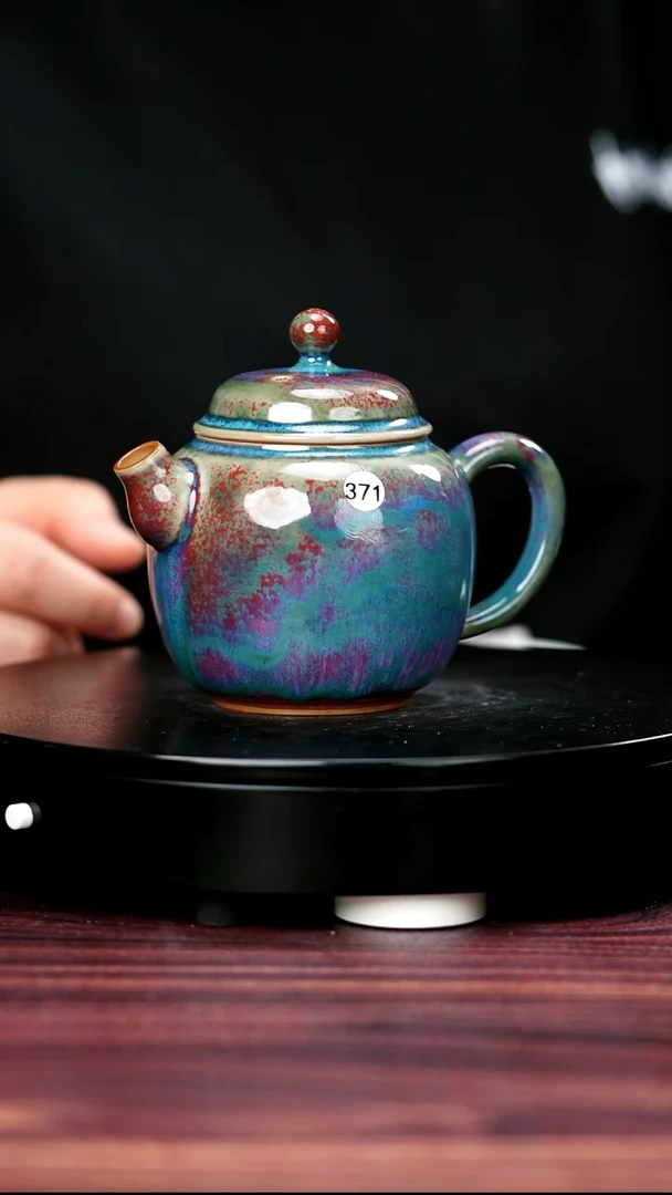371#李盼龙一级品钧瓷匏尊壶