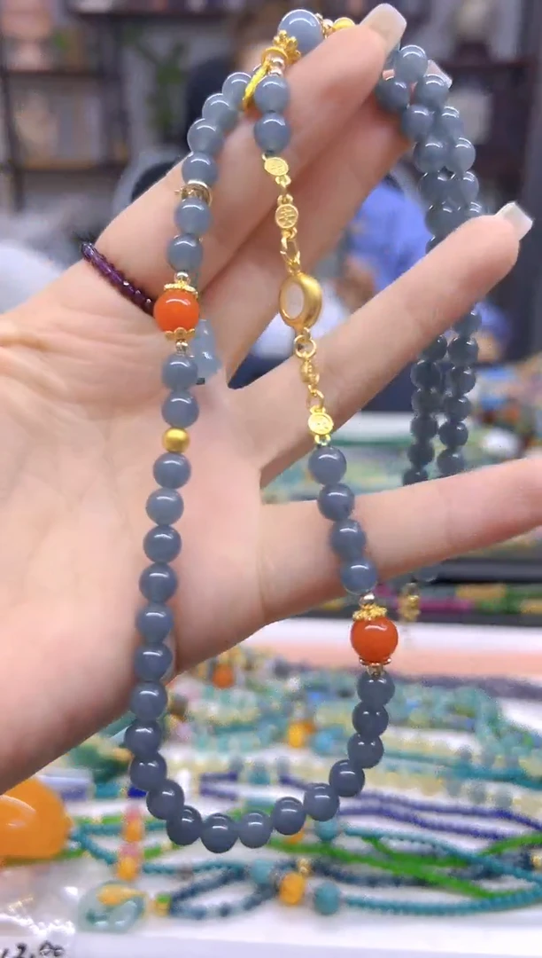 翡翠未镶嵌项链DIY款X480