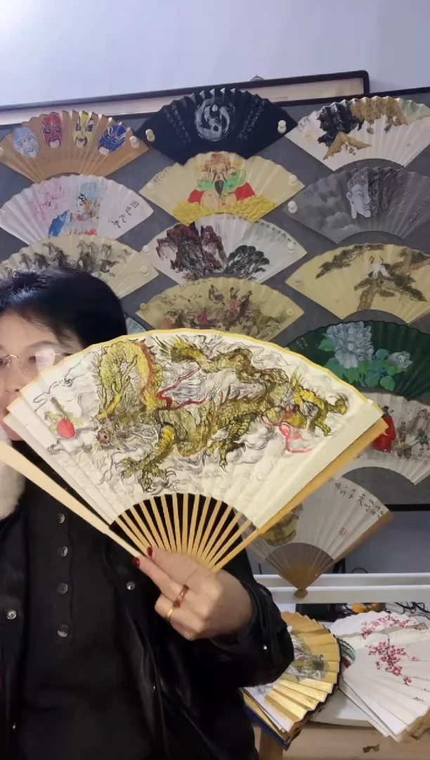 扇子九五寸十六方玉竹折扇