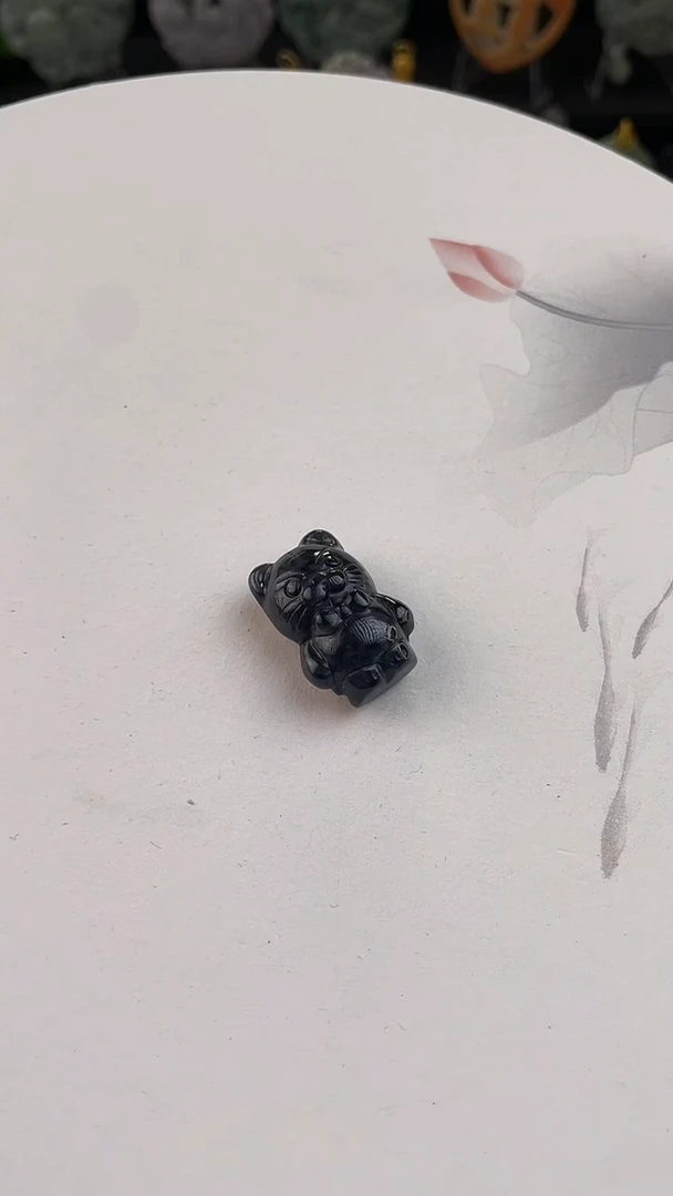 翡翠未镶嵌颈饰紫**郁手工定制默认微瑕主播介绍为准