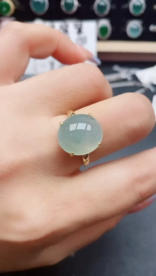 翡翠戒指银S925镶嵌321321