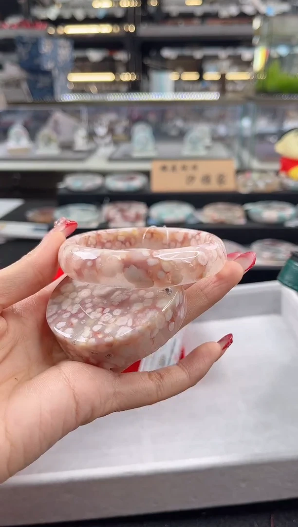 未镶嵌手镯石英质玉60-61圈口（赠品镯心）6098
