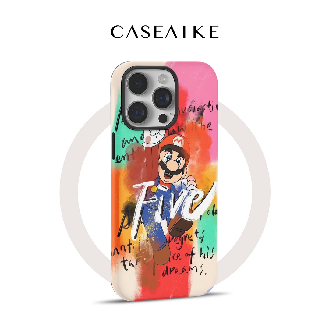 【涂鸦马里奥】菲林磁吸壳适用苹果16防摔iphone13/4promax全包15套