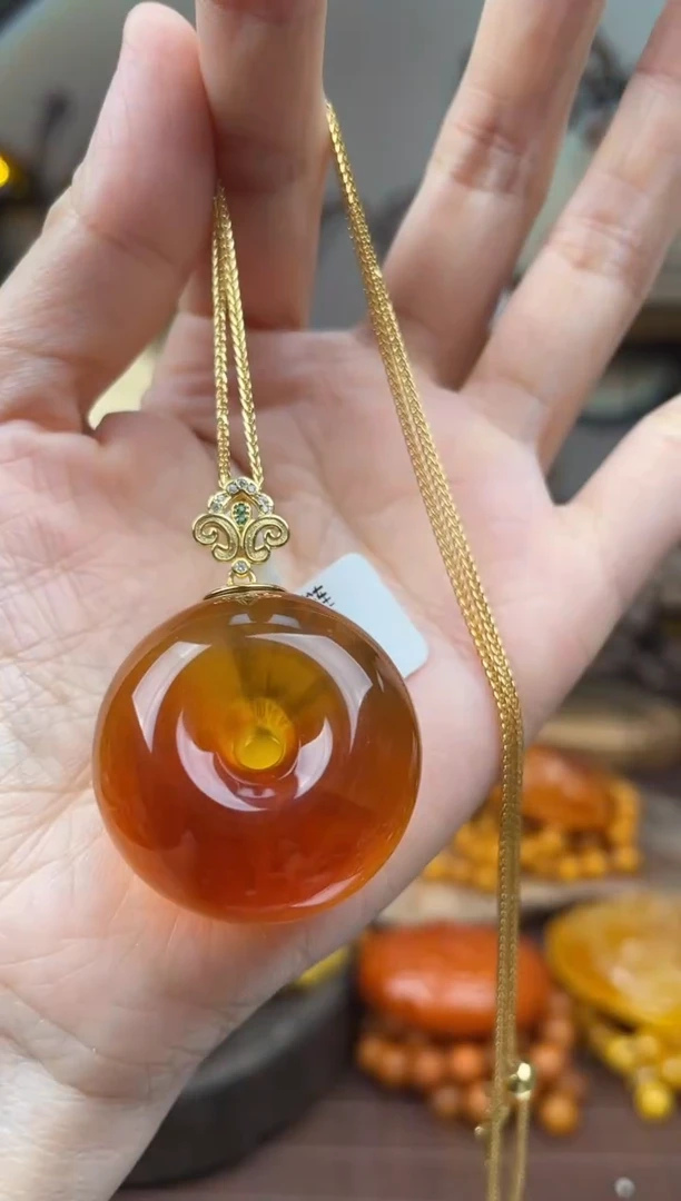 未镶嵌琥珀裸石 首饰 假1赔4（多样性发货1件