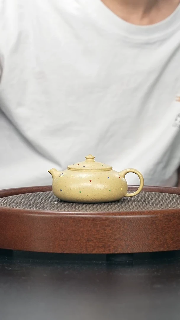 茶壶紫砂珐琅彩完美品-A038