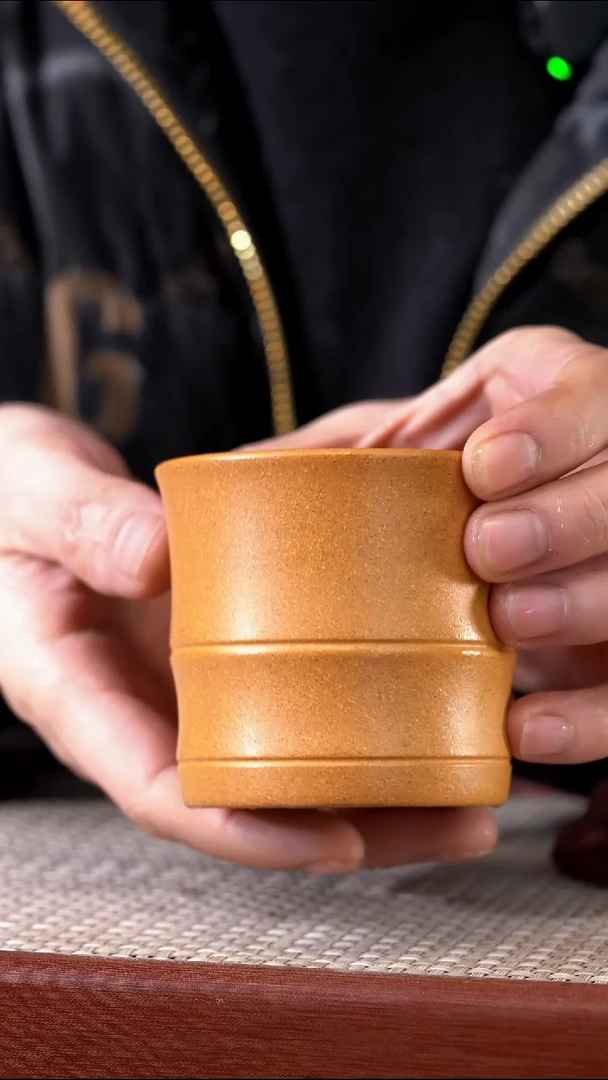 茶杯紫砂黄金段主人杯