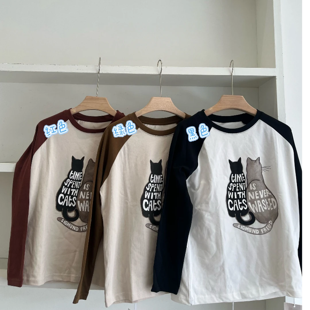 【杭州S姐 精品女装】猫咪印花T恤20069