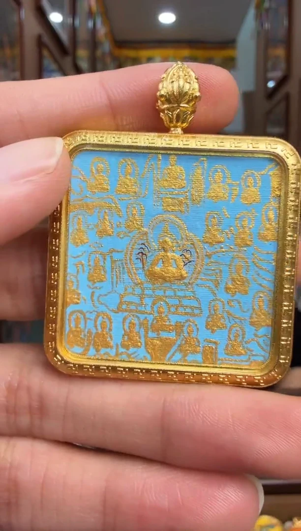 吊坠21度母-热贡纯手绘唐卡