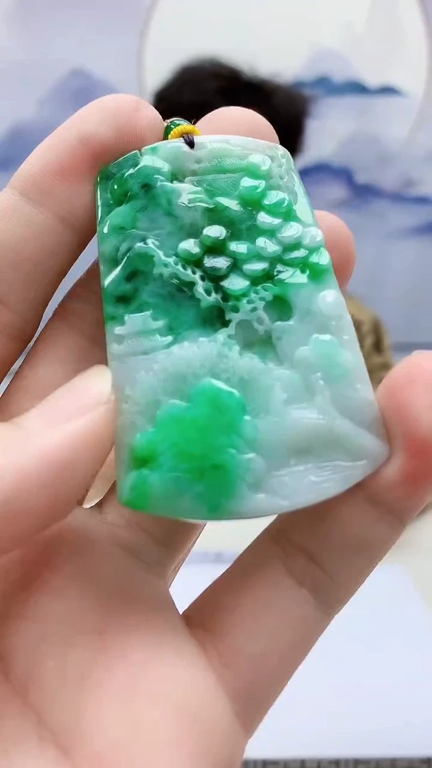 定制翡翠未镶嵌4688bb-毛货挂件91