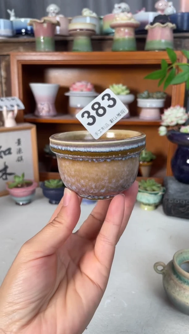瓷片383知木小芳花盆