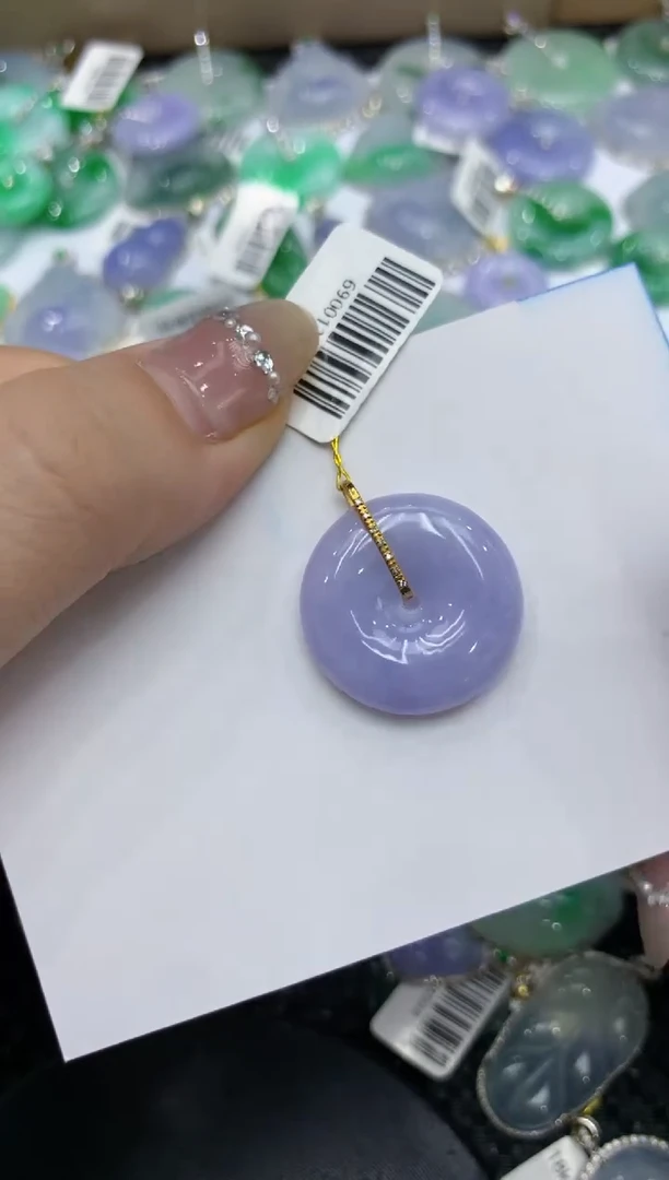 【闪购商品】翡翠颈饰18K金镶嵌222222222