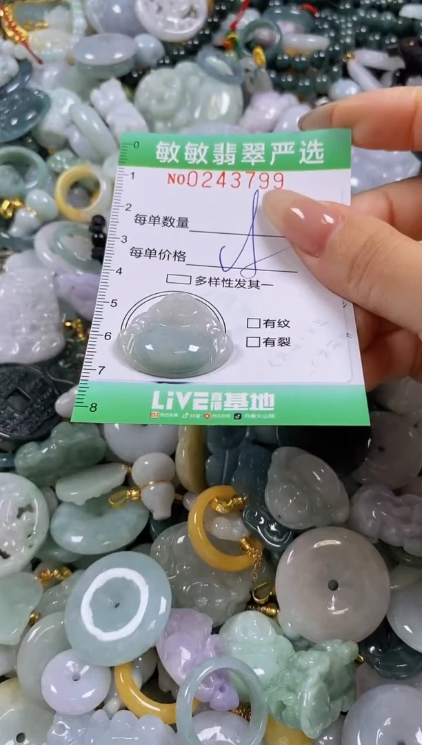 翡翠未镶嵌颈饰闪购0243799