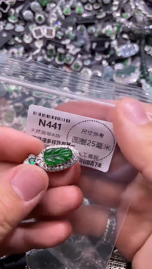 翡翠未镶嵌颈饰N441吊坠