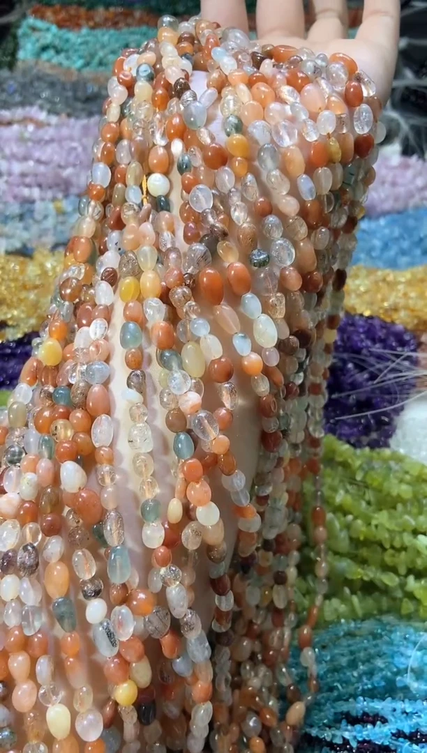 水晶珠宝半成品未镶嵌彩兔毛