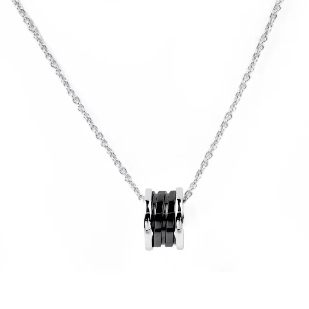 99新 BVLGARI/宝格丽 慈善款项链925银【盒】