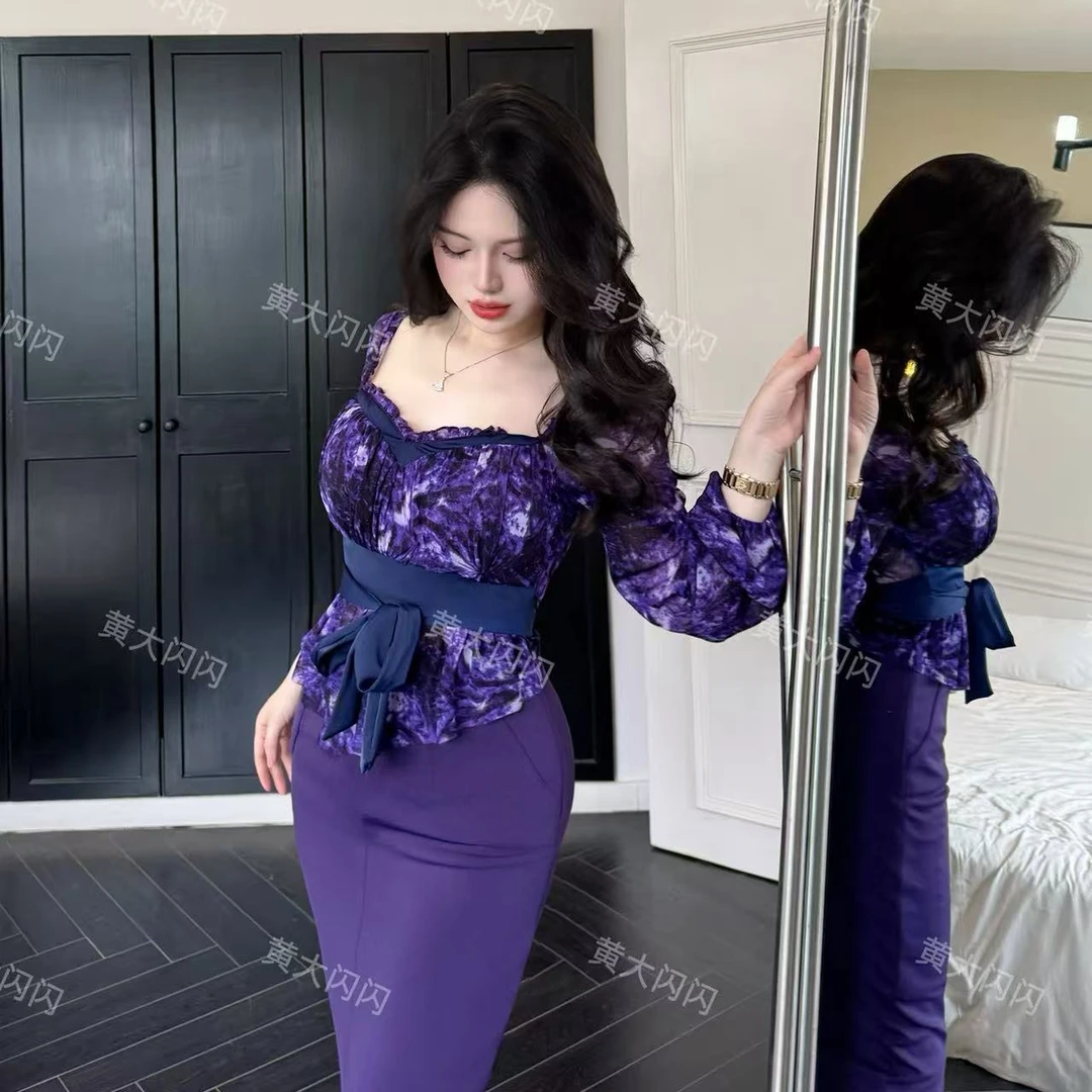 【黄大闪闪原创】纯欲显瘦气质修身定制性感上衣SSQ6501